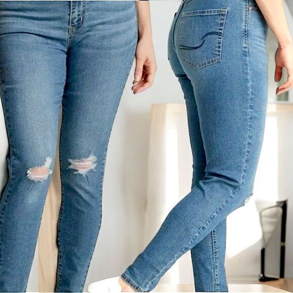 Levi Strauss Jeans l Signature Gold l High-Rise Super Skinny Jeans l 35x32 VGUC - Picture 1 of 9